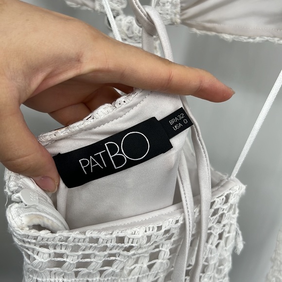 PatBO Crochet Cut Out Maxi Dress in White 0 - Picture 9 of 11